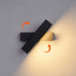 Drehbare Wandlampe mit nordischer Holzmaserung