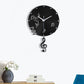 Musiknoten Pendel Stille Wanduhr