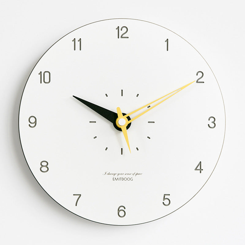 Frendorf™ Minimalistische Moderne Runde Wanddeko Stille Uhr
