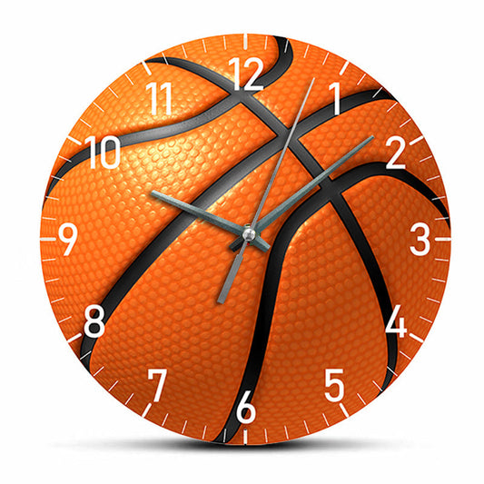 Geschenk für Basketballspieler Stille Wanduhr 12 Zoll