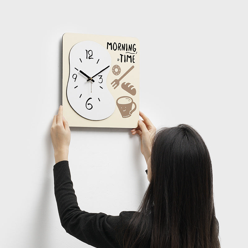 Kreativer Stil Küchen Wanddekor Stille Uhr