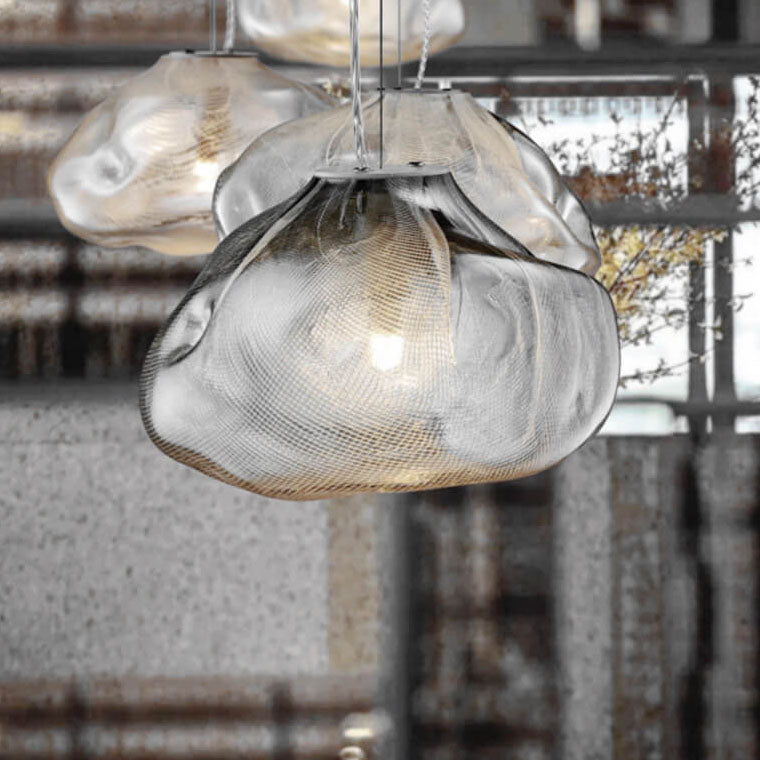 Frendorf | CloudNova Glas Pendelleuchte | Modernes Design | Einzigartiger Wolken-Look | Stimmungsvolle Beleuchtung
