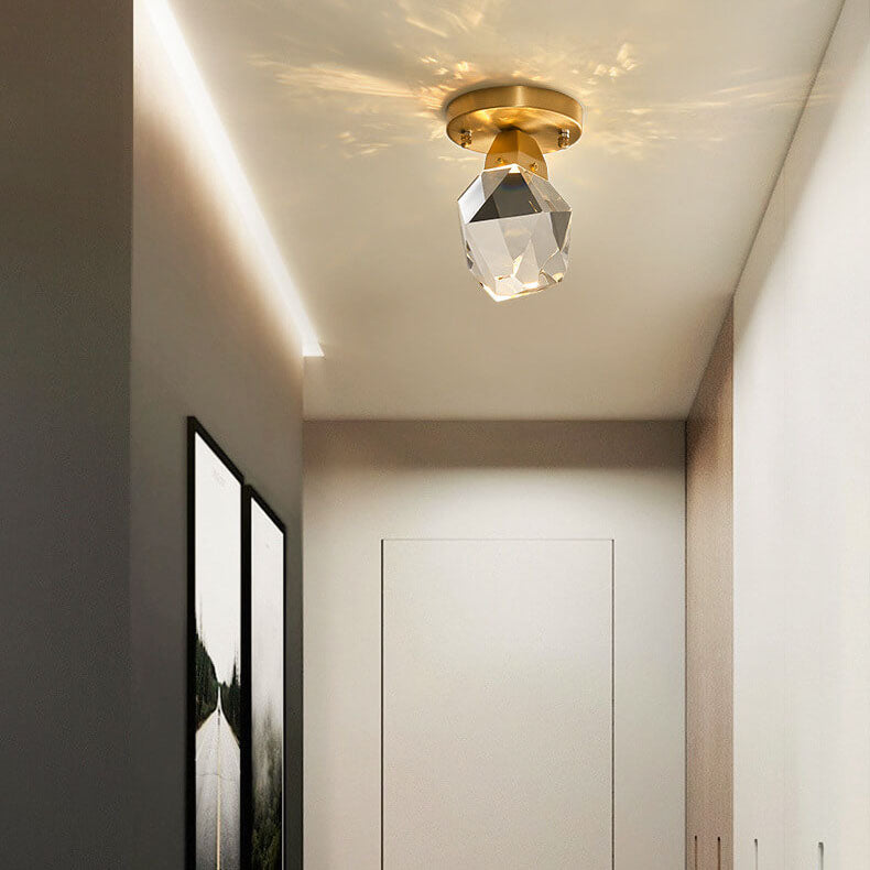 Frendorf | Crystalite Diamond-Design LED Deckenleuchte | Semi-Flush Mount | Elegantes Licht | Energieeffizient