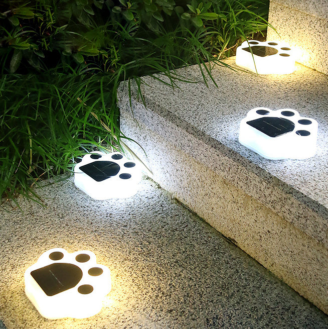 Outdoor Solar Bärenpfoten Runde LED Garten Rasen Vergrabene Licht