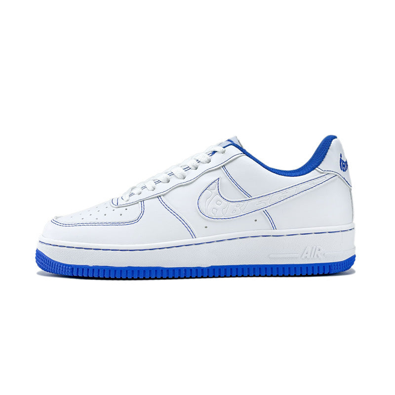 Frendorf | Damen Low-Top Dunk Trendy Sneaker Casual Air Force Nr. 1 AF Board Schuhe AJ weiße Schuhe