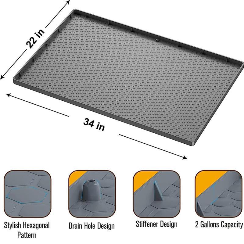 Frendorf | DIAMOND | Stil und Funktionalität, Perfekt Kombiniert! Unsere Unter dem Waschbeckenmatte mit Diamantmuster (56x86 cm)