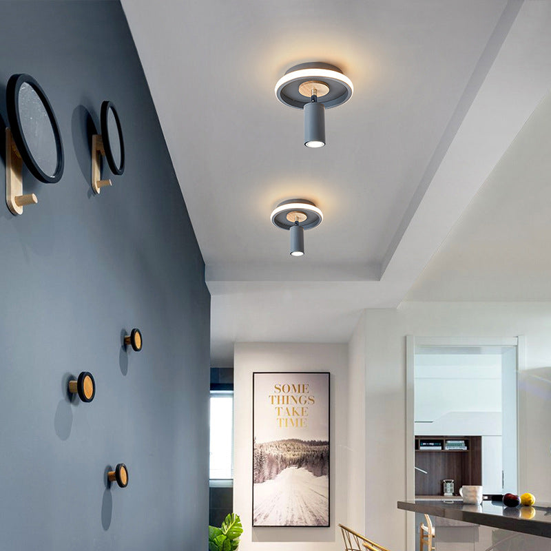 Frendorf | IronLume Industrial Flush Spotlight | Moderner Loft-Stil | 1-Licht Deckenleuchte | Robuste Beleuchtung für Zuhause