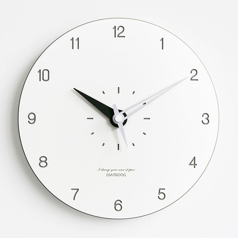 Frendorf™ Minimalistische Moderne Runde Wanddeko Stille Uhr