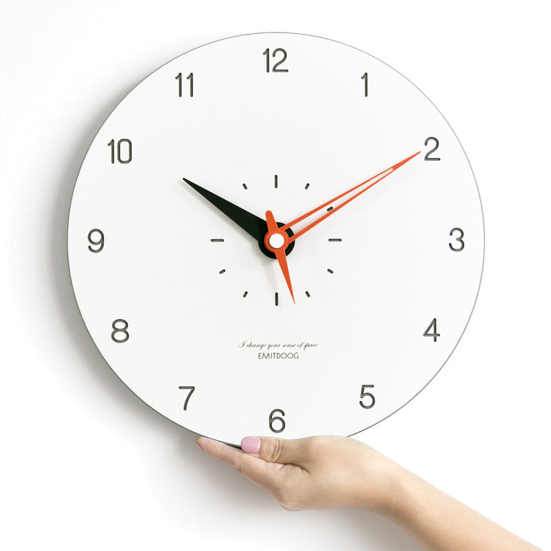 Frendorf™ Minimalistische Moderne Runde Wanddeko Stille Uhr
