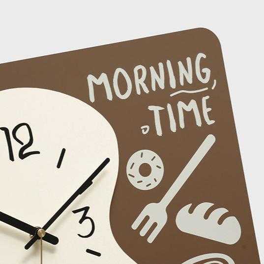 Kreativer Stil Küchen Wanddekor Stille Uhr
