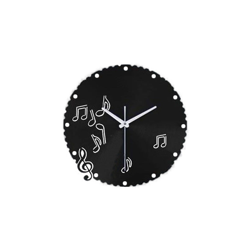 Musiknoten Pendel Stille Wanduhr