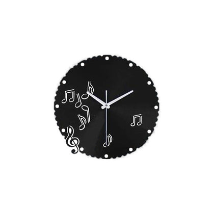 Musiknoten Pendel Stille Wanduhr