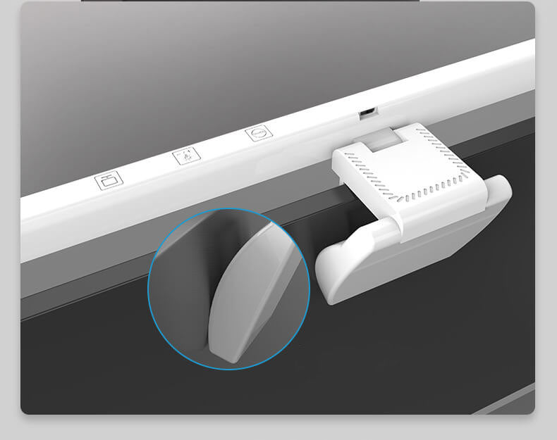 Frendorf | VisionBar LED Bildschirmlampe | Anti-Blaulicht | USB Wiederaufladbar | Für Laptop & Monitor