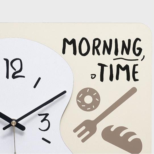 Kreativer Stil Küchen Wanddekor Stille Uhr
