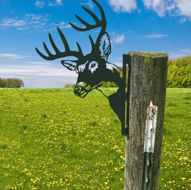 Frendorf | WildPost - Metall-Dyresilhuet-Zaunaufsätze