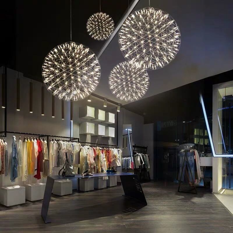 Frendorf | StarFlare LED Feuerwerk Pendelleuchte | Modernes Design | 12 bis 92 Lichtkugeln | Deko-Leuchte für Wohnzimmer & Esszimmer