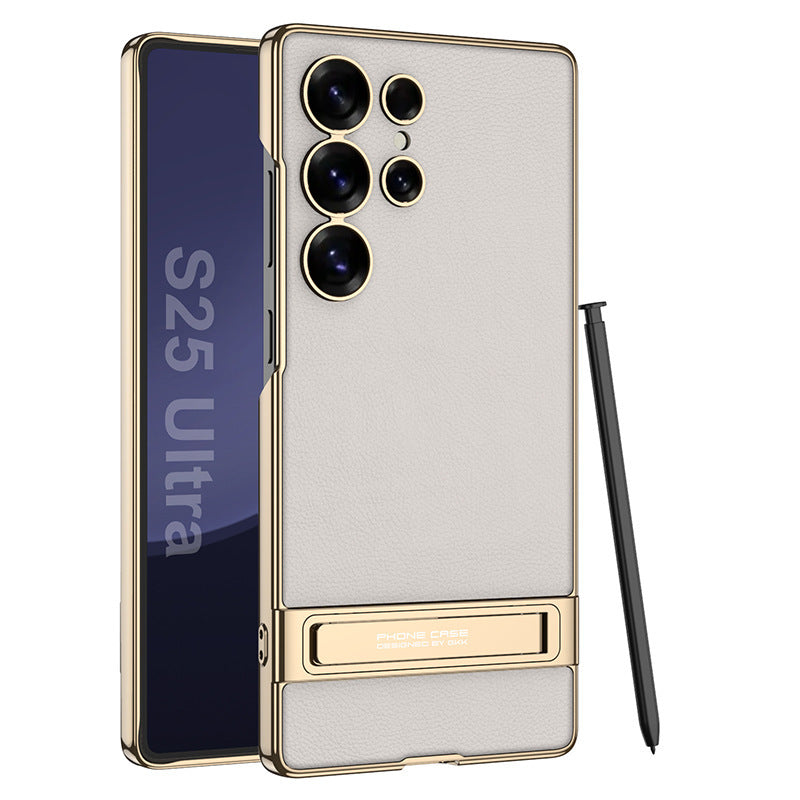 Frendorf | Electroplated PU-Leder Handyhülle für Samsung S25