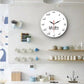 Musiknoten Wanddekoration Stille runde Uhr