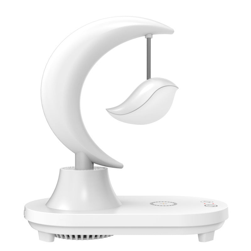 Frendorf | LunaSound Bluetooth Lautsprecher & Nachttischlampe | Kabellos | Moon-Shaped LED Tischlampe | Stilvolle Deko für Zuhause