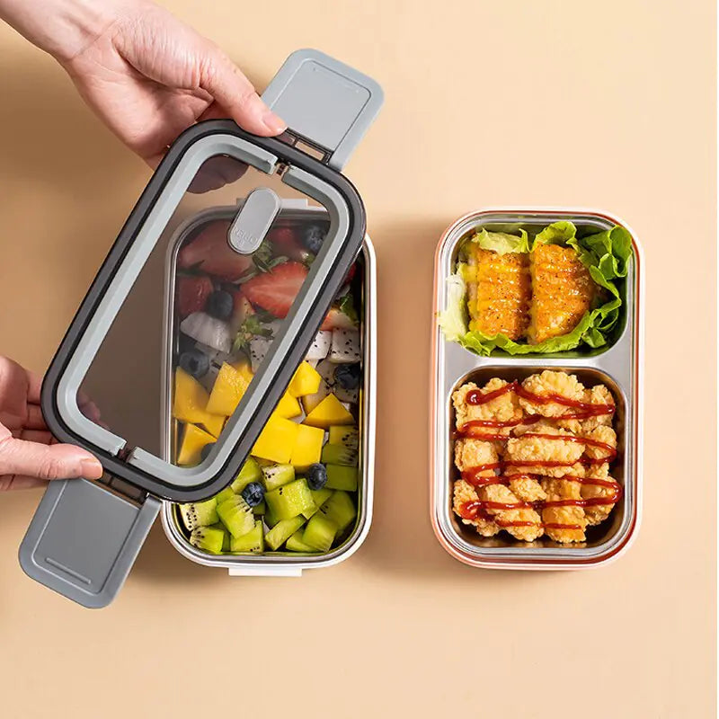 Frendorf | 2-schichtige Edelstahl Bento-lunchbox Mit Verschlussdeckel