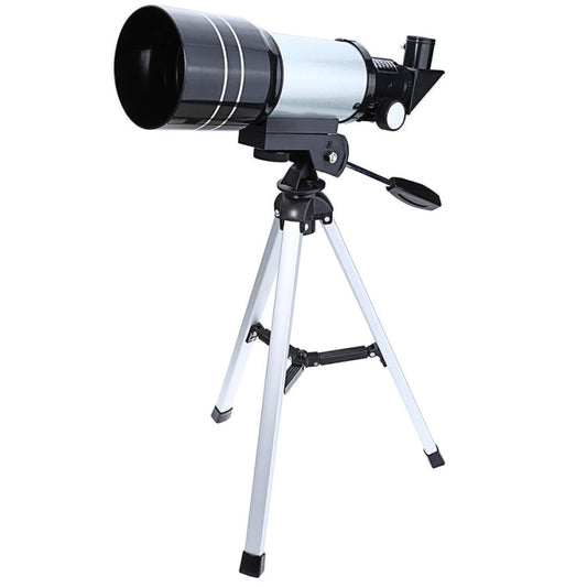 Frendorf | F30070M Tragbares Professionelles Hochauflösendes High Times Espace Astronomisches Teleskop Schussoptik mit Stativ (Silber)