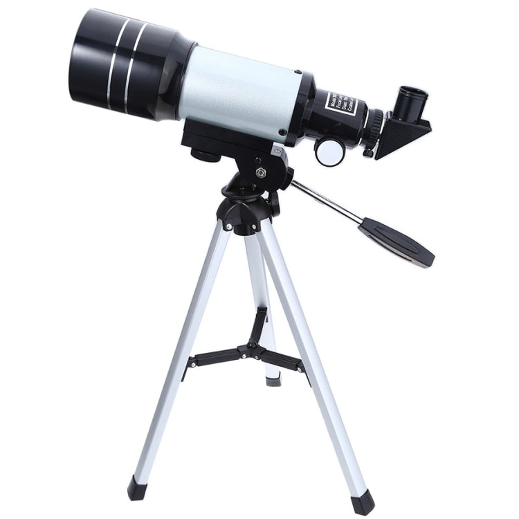 Frendorf | F30070M Tragbares Professionelles Hochauflösendes High Times Espace Astronomisches Teleskop Schussoptik mit Stativ (Silber)
