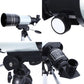 Frendorf | F30070M Tragbares Professionelles Hochauflösendes High Times Espace Astronomisches Teleskop Schussoptik mit Stativ (Silber)