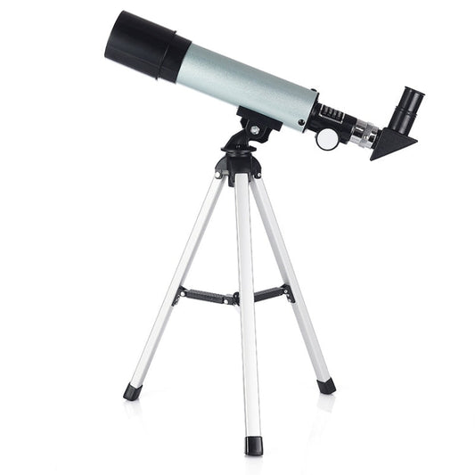 Frendorf | F36050 Tragbares Professionelles Hochauflösendes Hochzeiten Espace Astronomisches Teleskop Beobachtungsgerät mit Aluminiumlegierung Stativ (Silber)