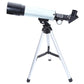 Frendorf | F36050 Tragbares Professionelles Hochauflösendes Hochzeiten Espace Astronomisches Teleskop Beobachtungsgerät mit Aluminiumlegierung Stativ (Silber)