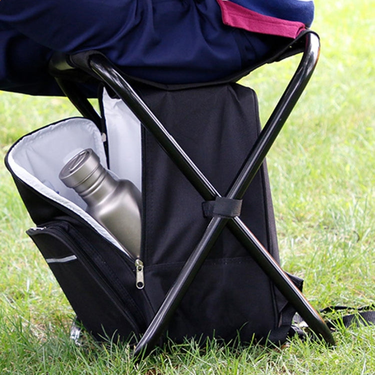 Frendorf | Outdoor tragbarer klappbarer Campingstuhl leichter Angelstrandstuhl Edelstahlrohr Klappstuhl mit Kühlbeutel (Grün)