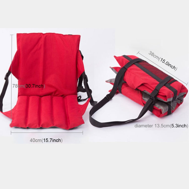 Frendorf | Outdoor Faltstuhlpolster mit Rückenlehne, Größe: 78*40*2cm(Rot)