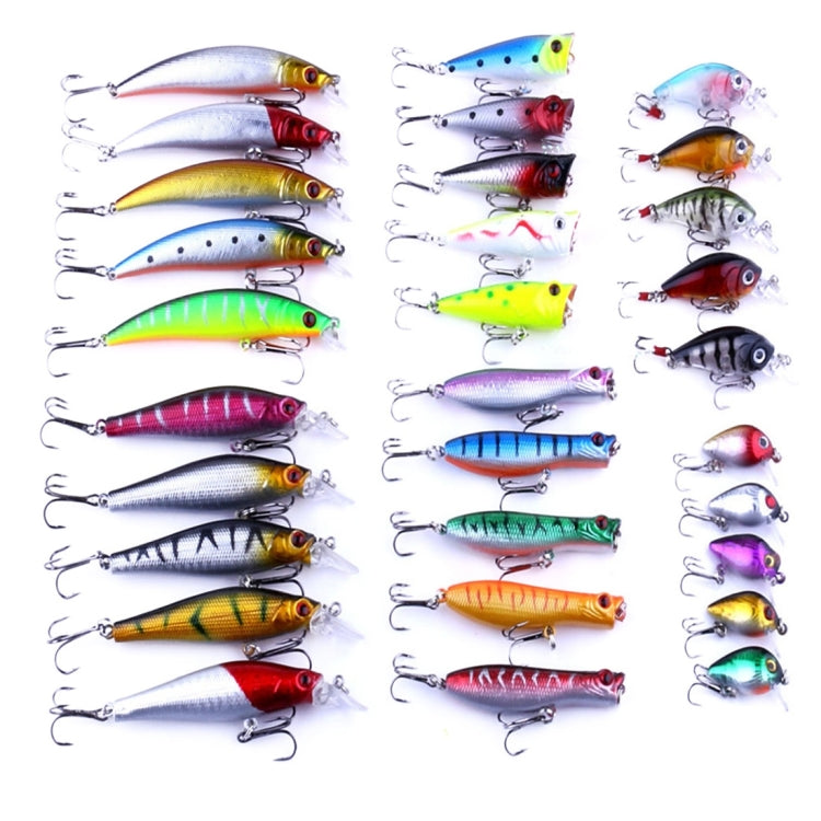 Frendorf | HENGJIA HENG JIA-SETL30 30 PCS Minnow Angelrute Set 6 Modelle Angeln Ausrüstung Kunststoff Hartköder