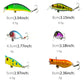 Frendorf | HENGJIA HENG JIA-SETL30 30 PCS Minnow Angelrute Set 6 Modelle Angeln Ausrüstung Kunststoff Hartköder
