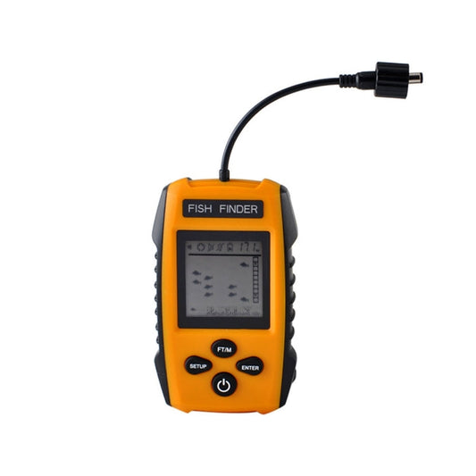 Frendorf | Tragbarer kabelgebundener Fischfinder mit Sonarsensor-Transducer und LCD-Display