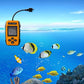 Frendorf | Tragbarer kabelgebundener Fischfinder mit Sonarsensor-Transducer und LCD-Display