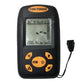 Frendorf | Tragbarer Ultrasonic Fischfinder, Wassertiefe & Temperatur Fischfinder mit kabelgebundenem Sonarsensor und LCD-Display
