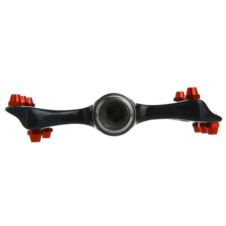 Frendorf | 1 Paar B251C Rennrad Carbonfaser + Titan Achsenpedale (Schwarz)