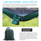 Frendorf | Tragbare Outdoor-Paraglider-Hängematte mit Moskitonetzen (Dunkelblau + Babyblau)
