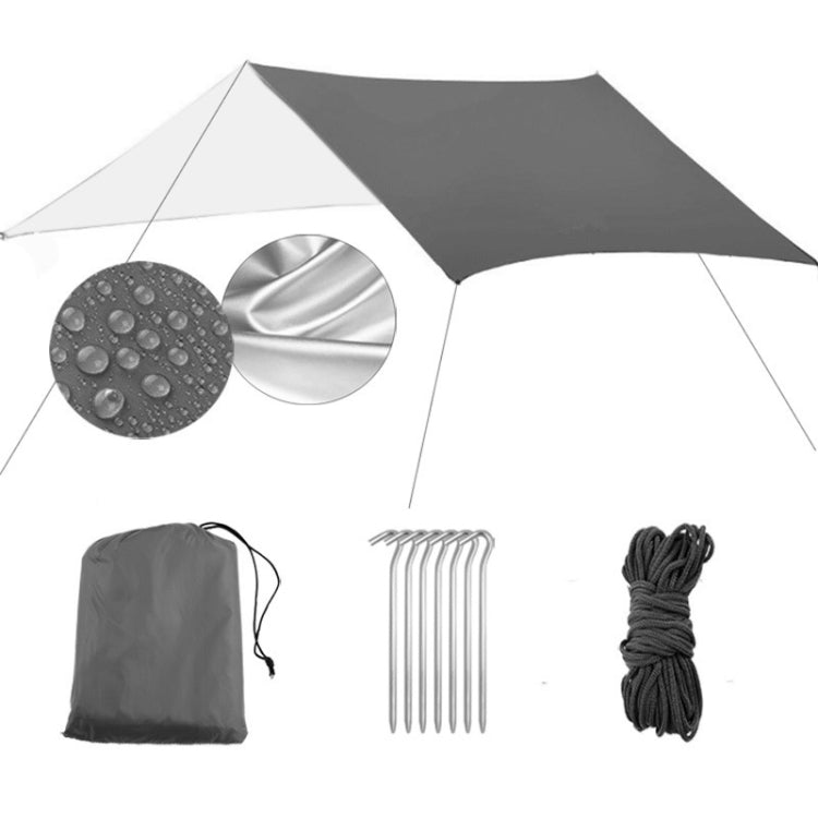 Frendorf | Multifunktionales Outdoor wasserdichtes Sonnenschutz Strandmarkise Zelt Sonnenunterstand Pergola (Schwarz)
