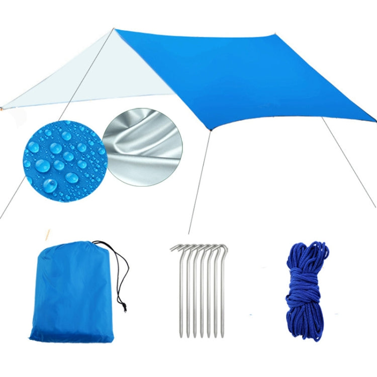 Frendorf | Multifunktionale Outdoor-Wasserdichte Sonnencreme Strandmarkise Zelt Sonnenschutz Pergola (Blau)