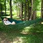Frendorf | Tragbare Outdoor Camping Vollautomatische Nylon Fallschirm-Hängematte mit Moskitonetzen, Größe: 290 x 140cm (Dunkelgrün)