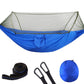 Frendorf | Tragbare Outdoor-Camping Vollautomatische Nylon-Paragleiter-Hängematte mit Moskito-Netzen, Größe: 290 x 140cm (Blau)