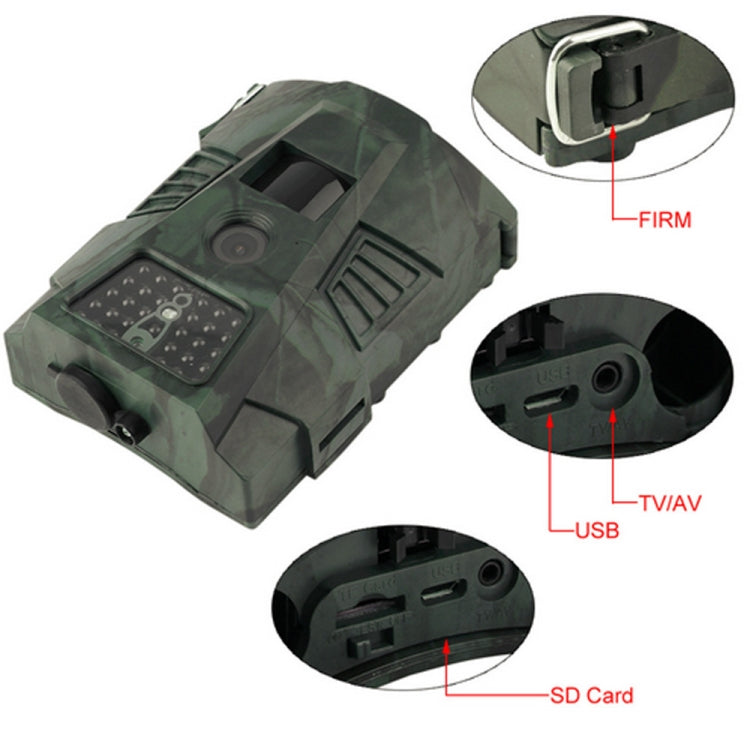 Frendorf | HT-001 1MP IP54 wasserdichte IR-Nachtsicht-Sicherheits-Jagdspielkamera, Novatek96220-Programm, 120-Grad-Weitwinkel, 100-Grad-PIR-Erfassungswinkel