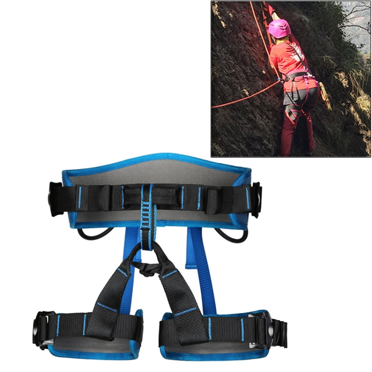 Frendorf | XINDA XDA9516 Outdoor Felsklettern Polyester Hochfestes Draht Verstellbarer Abwärts Ganzkörper Sicherheitsgurt (Blau)