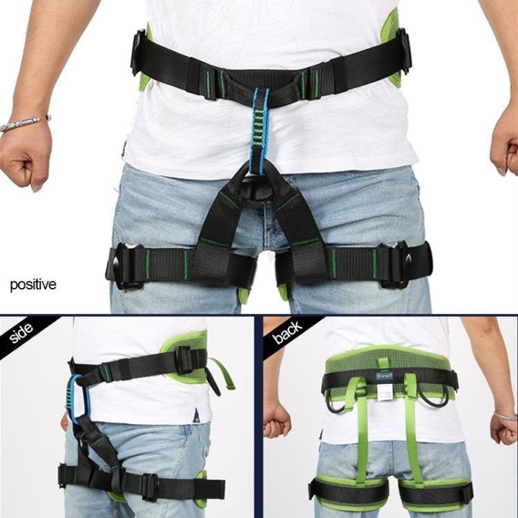 Frendorf | XINDA XDA9516 Outdoor Felsklettern Polyester Hochfestes Draht Verstellbarer Abwärts Ganzkörper Sicherheitsgurt (Blau)