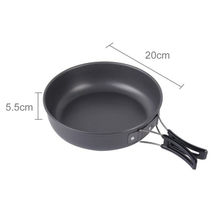Frendorf | DS-500 Outdoor Camping Ultra Leicht Gewicht 15 Stück Kochgeschirr Stapelbares Set für 4-5 Personen, Größe: Groß