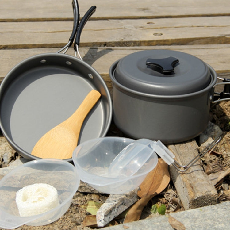 Frendorf | DS-500 Outdoor Camping Ultra Leicht Gewicht 15 Stück Kochgeschirr Stapelbares Set für 4-5 Personen, Größe: Groß