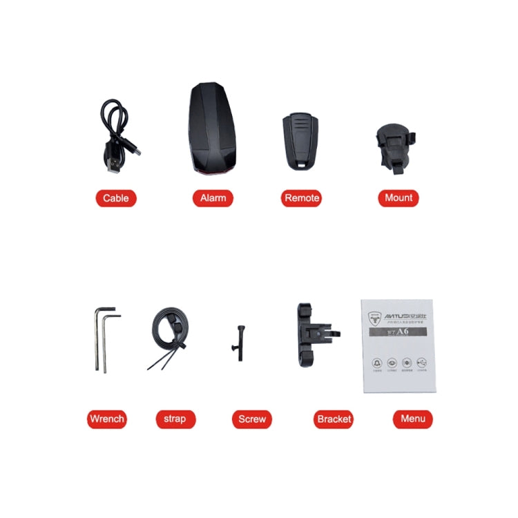 Frendorf | IP65 Wasserdicht USB Wiederaufladbare Smart COB LED Alarm Fahrrad Rücklicht mit Fernbedienung, Steuerreichweite: 1-100m