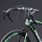 Frendorf | TOSEEK Vollcarbon-Rennrad Gebogene Lenkstange Groovenausführung Außenlinie Griff, Größe: 440 mm (UD Schwarz)