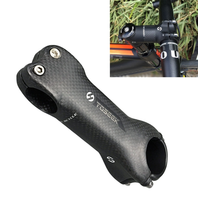 Frendorf | TOSEEK All Carbon Fiber 3KUD Textur Straßen-Mountainbike Ultra-Leicht Lenker Vorbau Riser Wasserhahn, Größe: 6 Grad, 100mm (Matt)